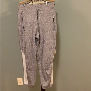 Grey joggers.